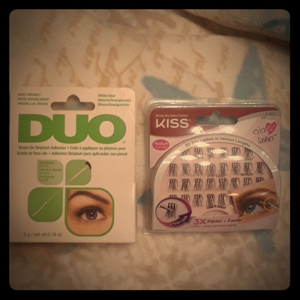 Ever Lashes 👀👄 with DUO Striplash adhesive combo